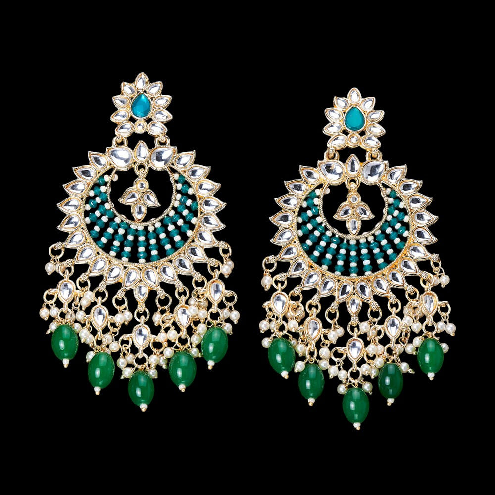 Kundan earrings, earrings, Jhumkas, Indian meenakari earrings.