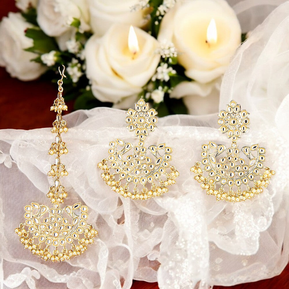 Earring, Maang tikka set