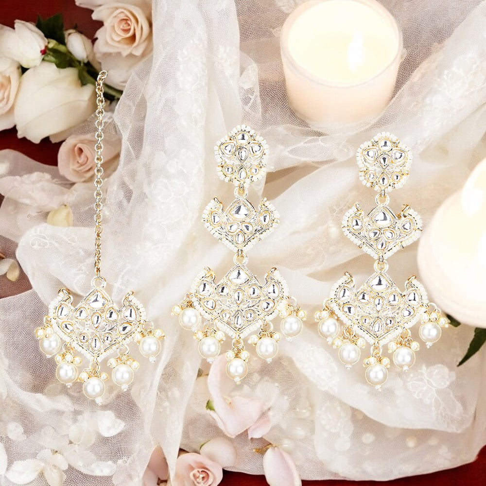 Earring, Maang tikka set