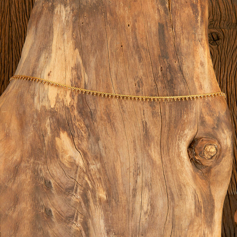 Delicate Kamar Patta With Gold Plating, belly chain, hip belt