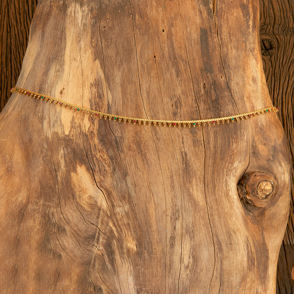 Delicate Kamar Patta With Gold Plating, belly chain, hip belt