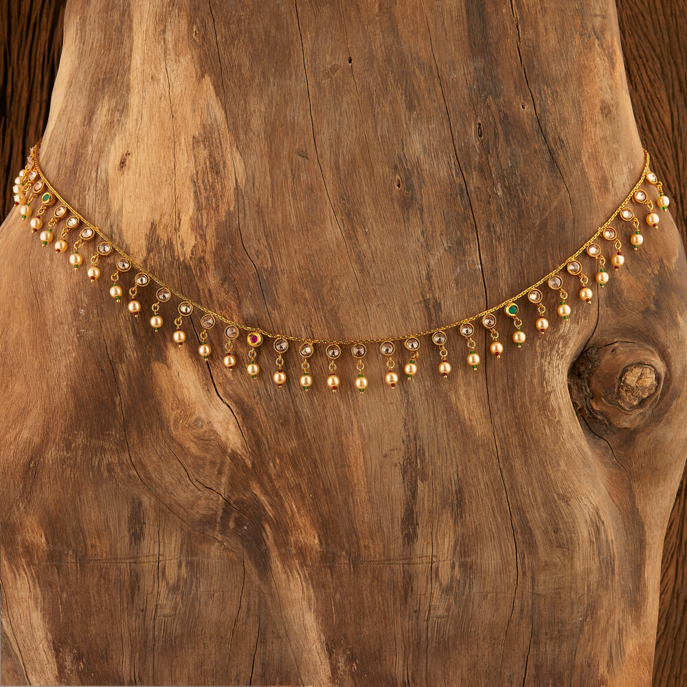 Delicate Kamar Patta With Gold Plating, belly chain, hip belt.
