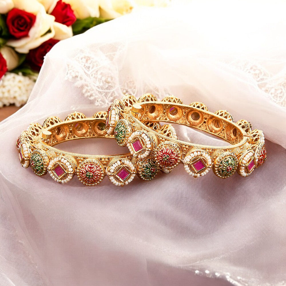 Gold bangles, Indian bangles, Bridal Bangles