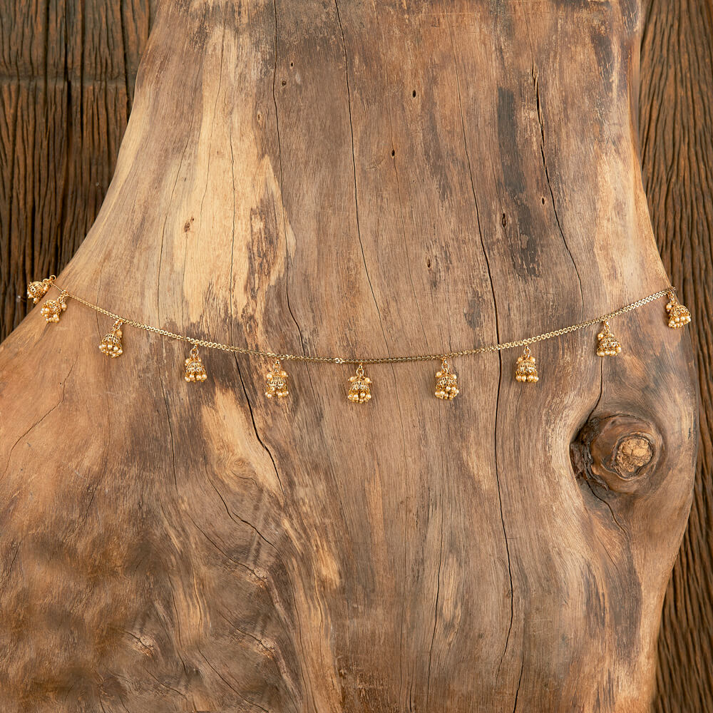 Delicate polki Kamar Patta With Gold Plating, belly chain, hip belt.