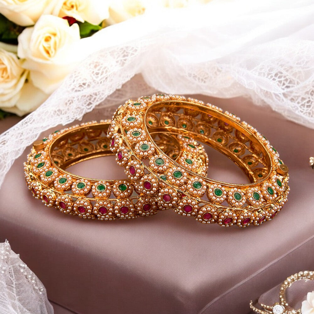 Gold bangles, Indian bangles, Bridal Bangles