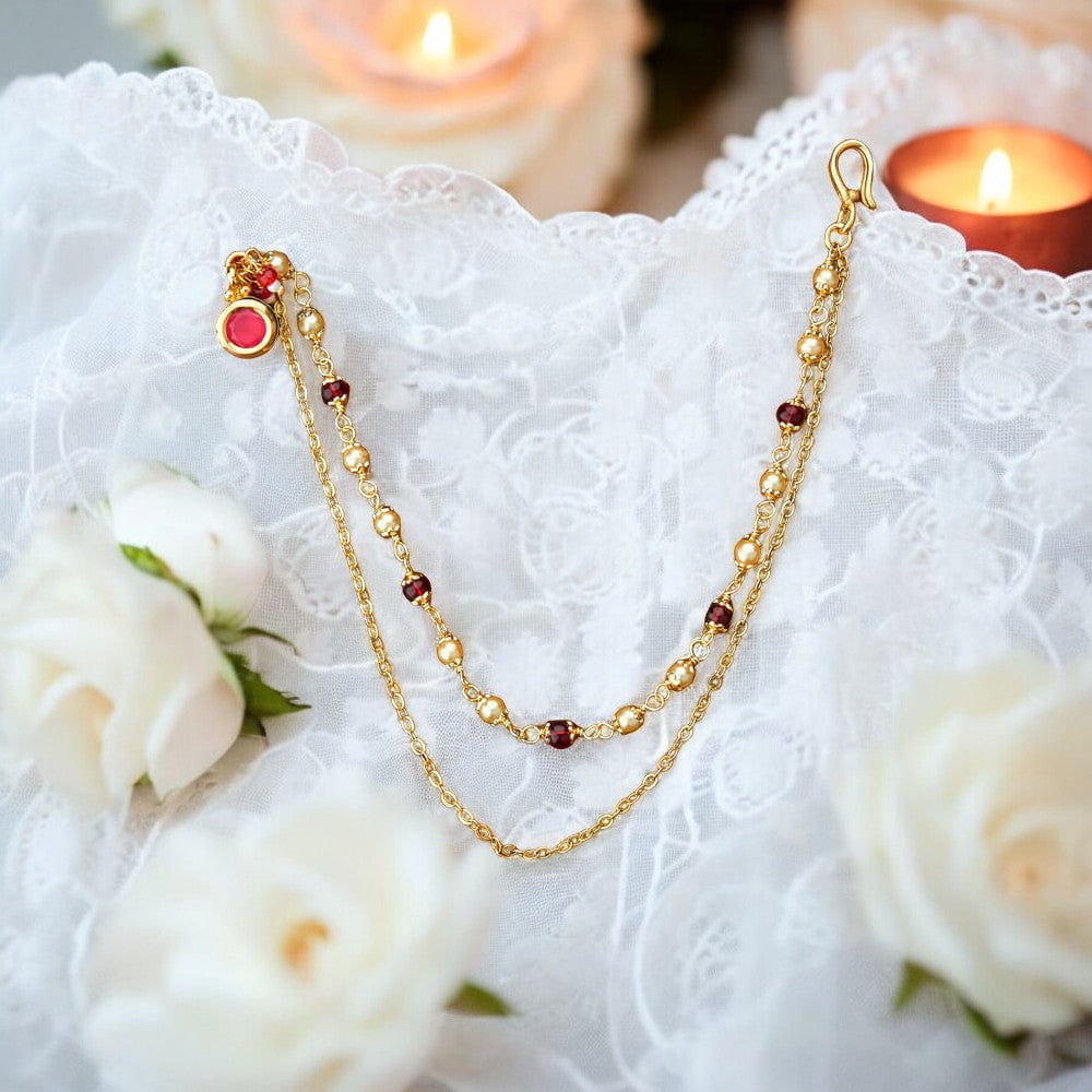 Clip on nose ring naath