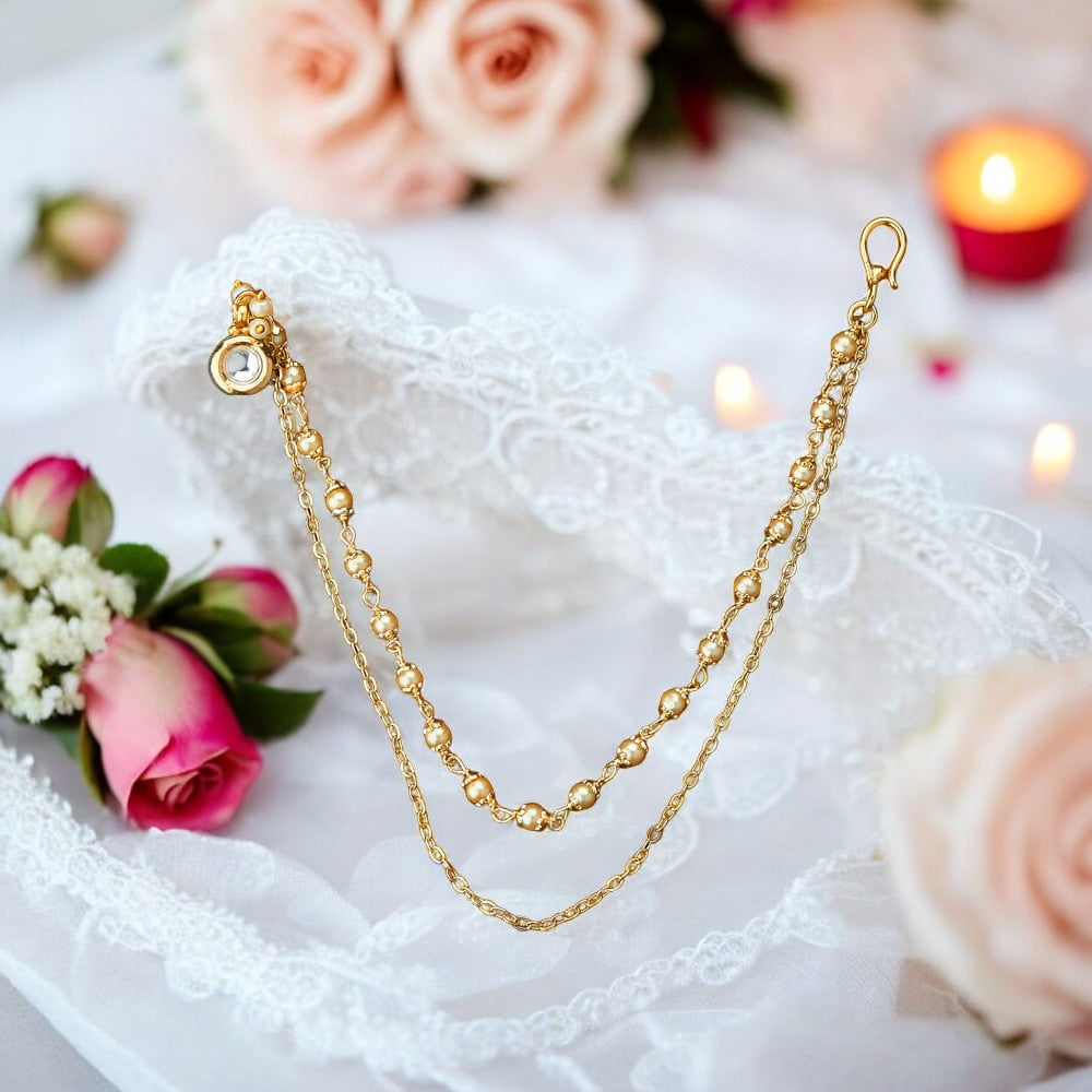 Clip on nose ring naath