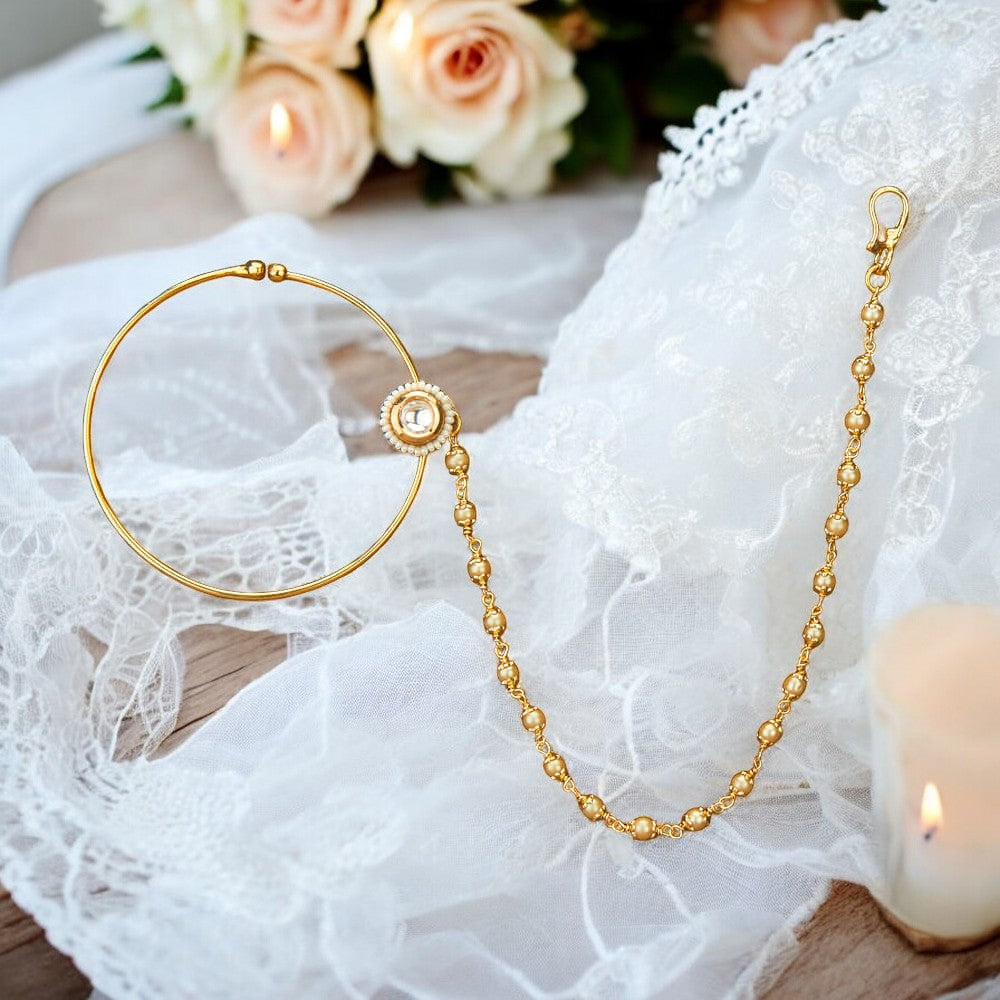 Clip on nose ring naath