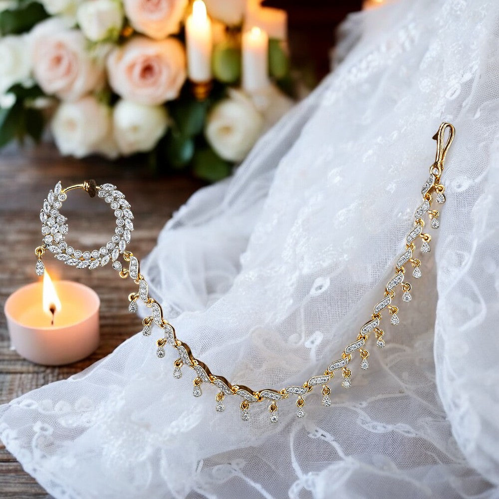 Clip on nose ring naath