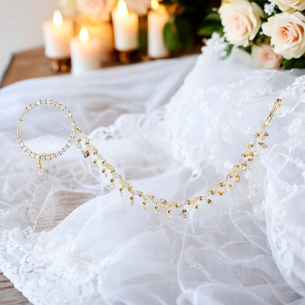 Clip on nose ring naath