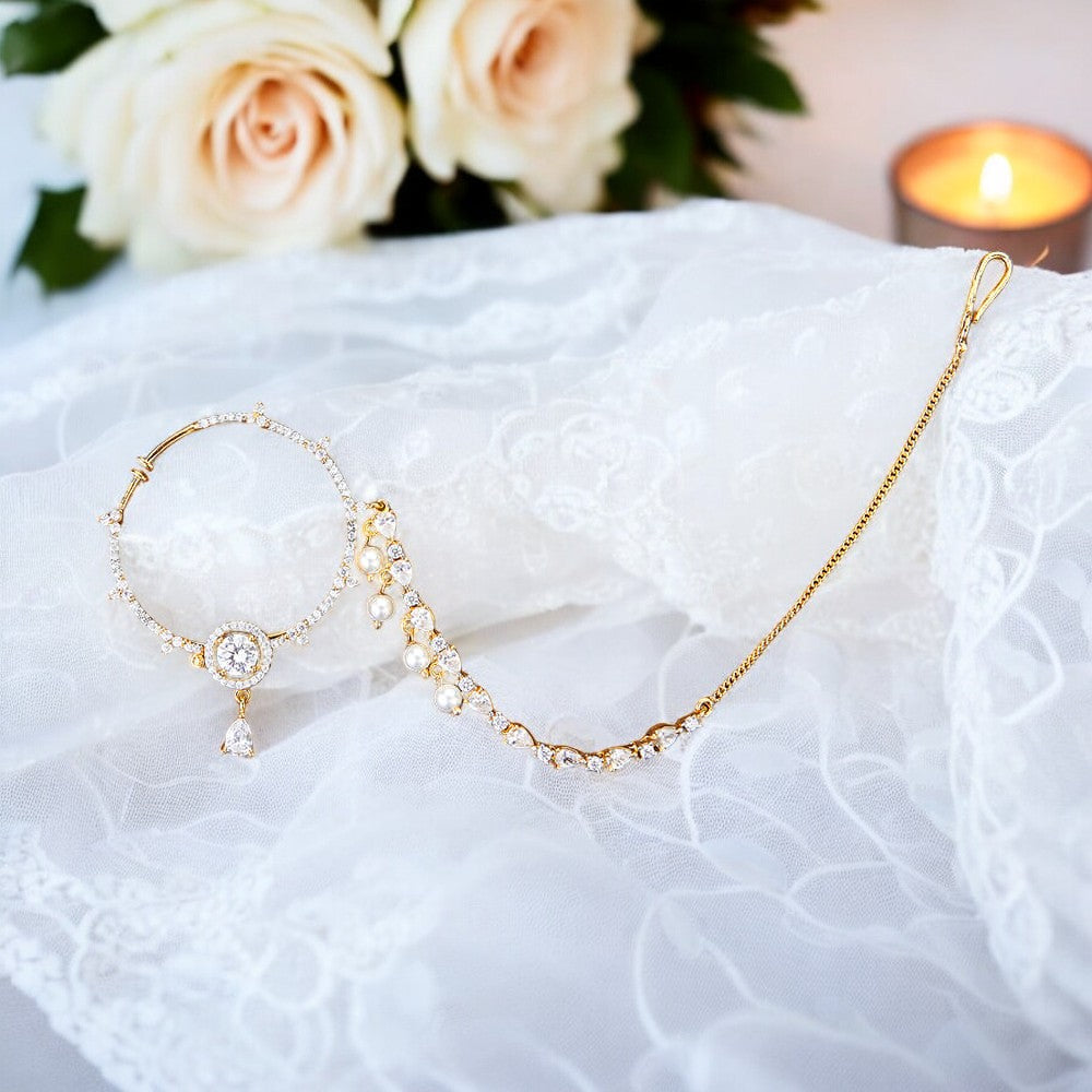 Clip on nose ring naath