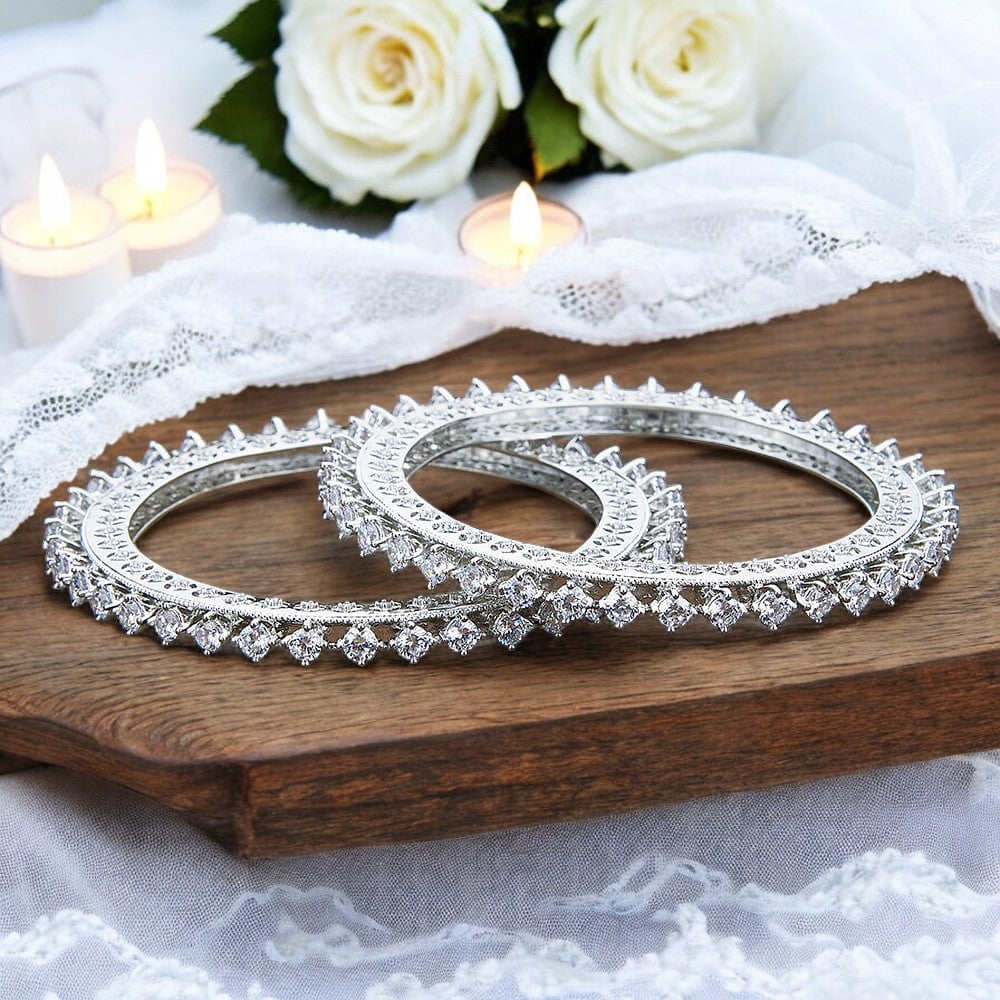 Diamond bangles, American diamond Indian bangles, Bridal Bangles
