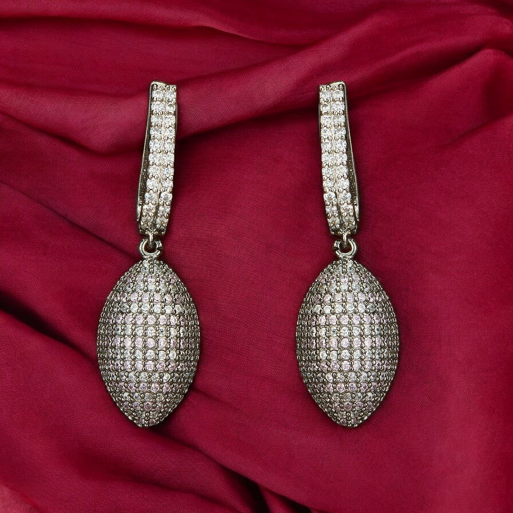 American diamond earrings.