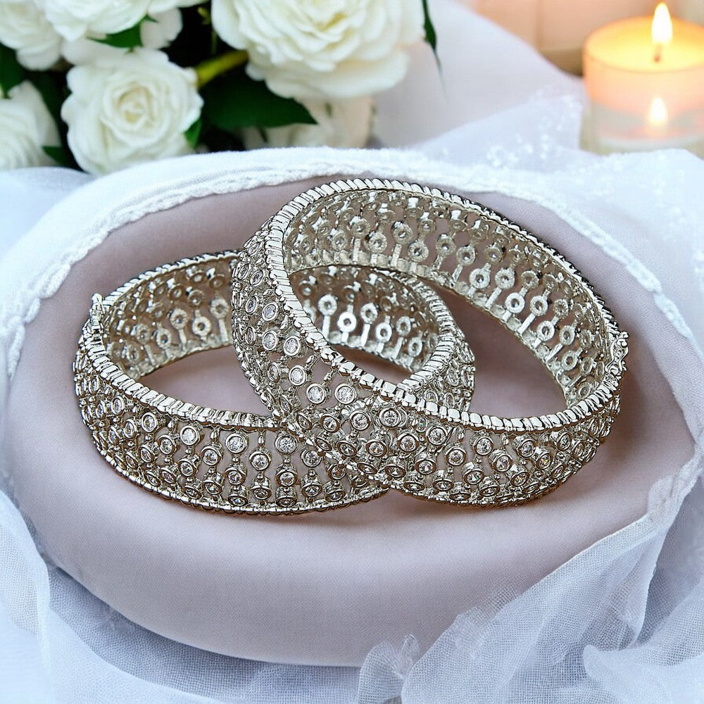 Diamond bangles, American diamond Indian bangles, Bridal Bangles