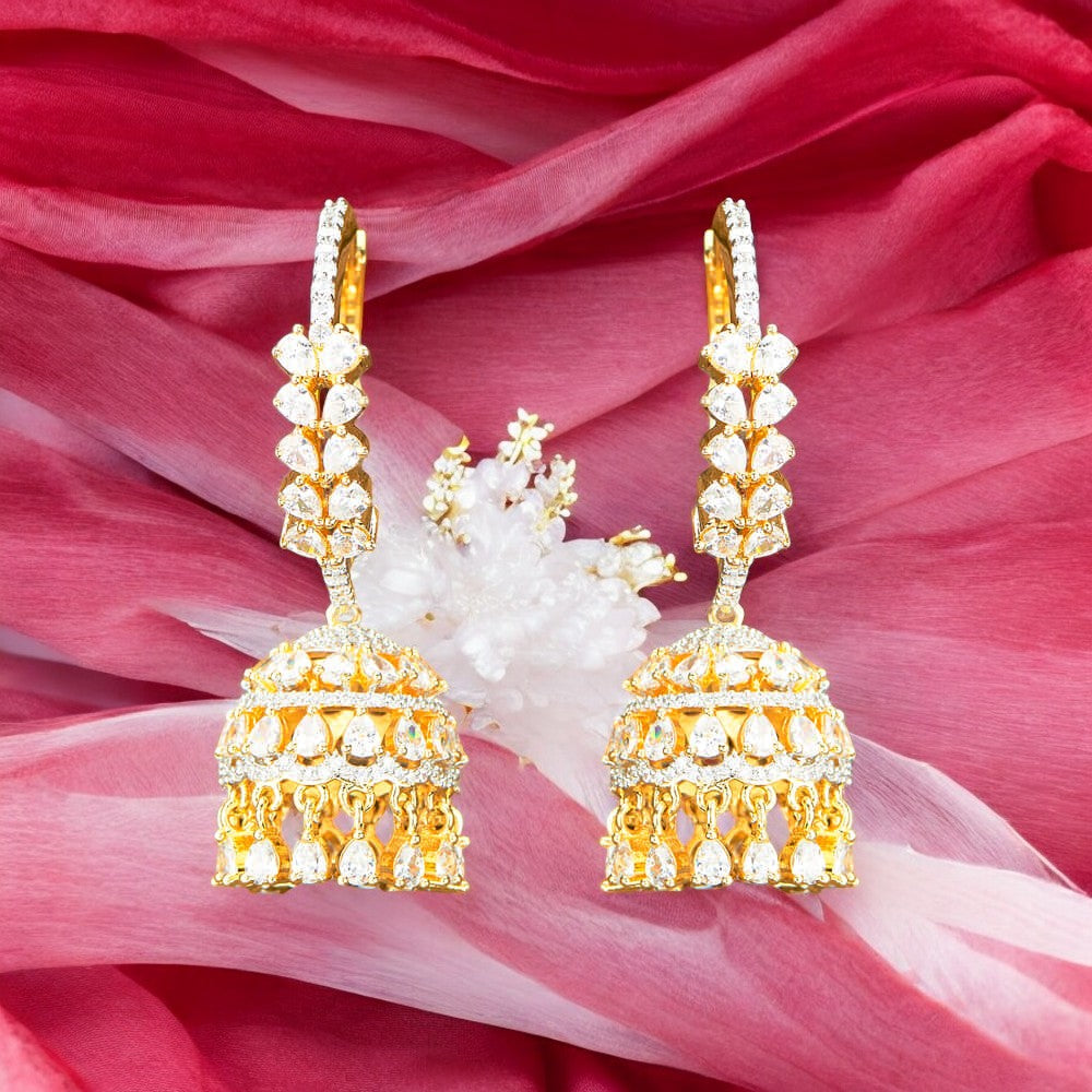 American diamond earrings.