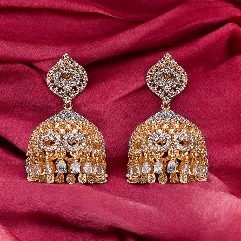American diamond earrings.