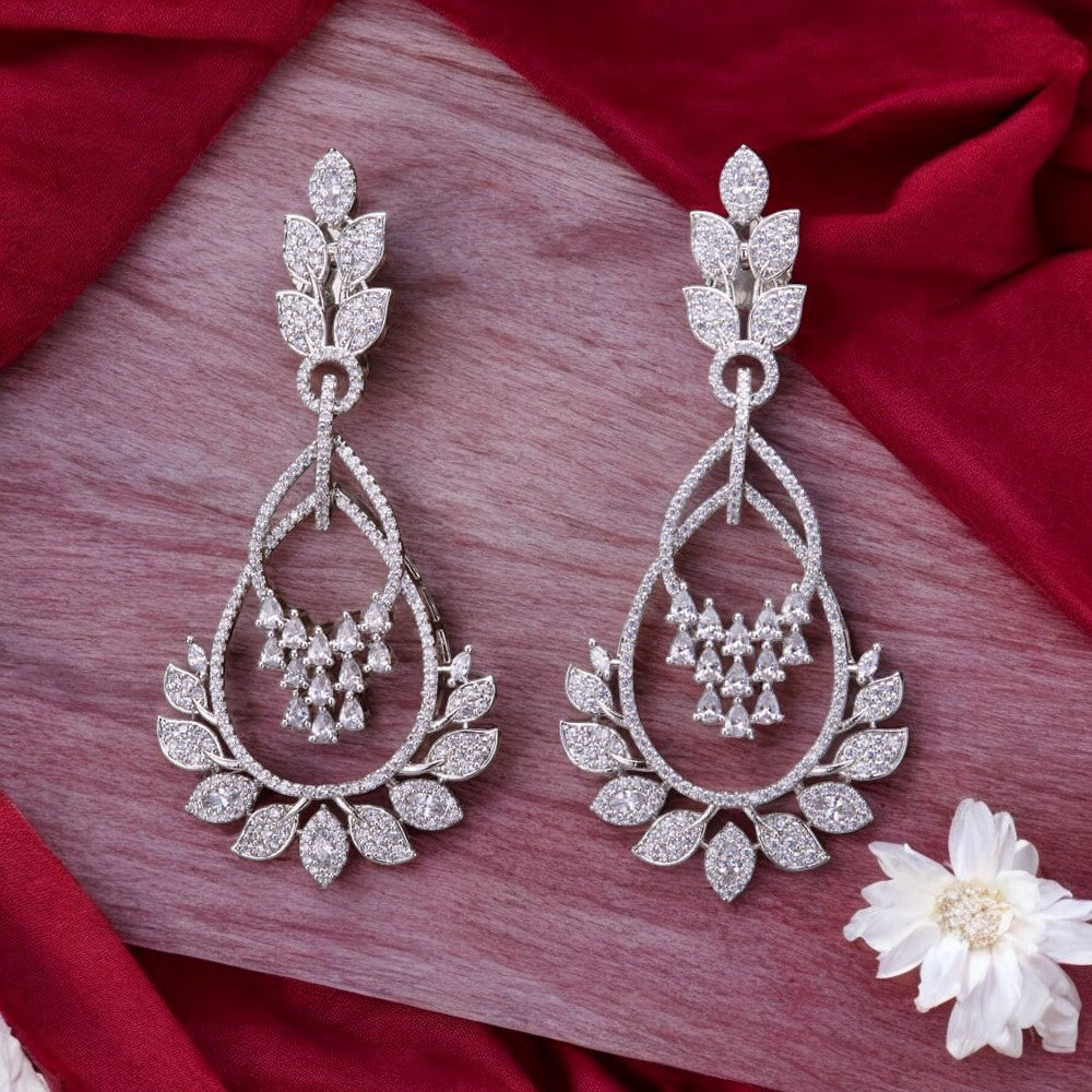 American diamond earrings.
