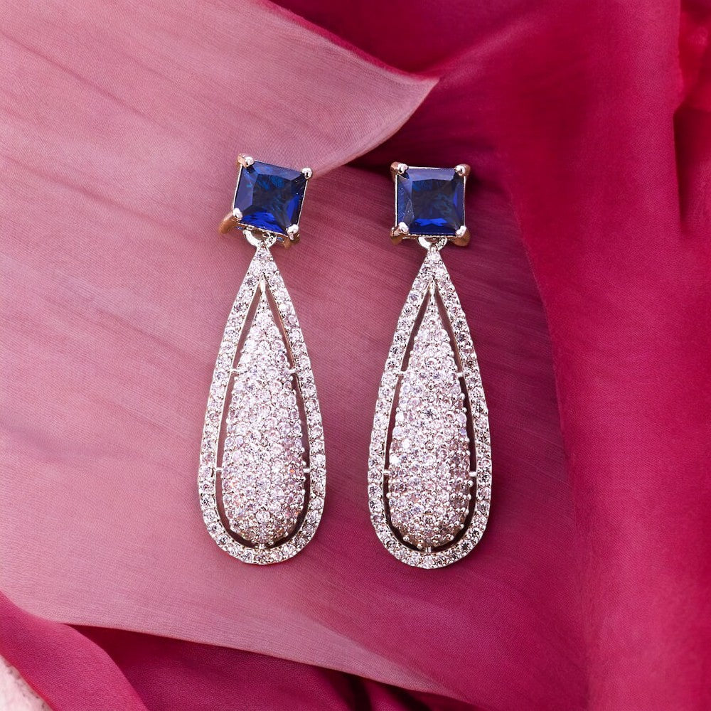 American diamond earrings.