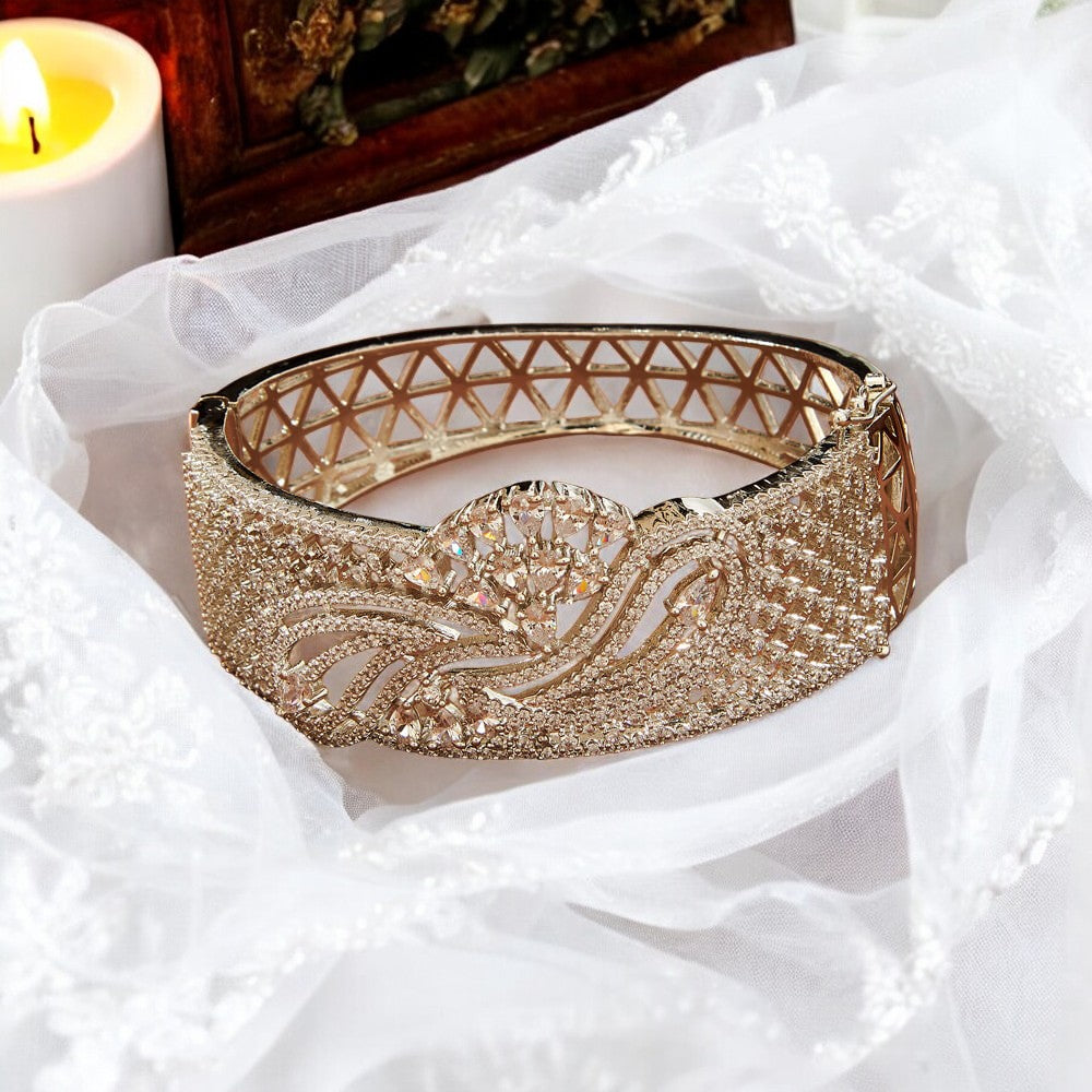 Bangles American diamond, micro gold plated, Indian bangles, bracelets, classic kadas, bridal bangles.