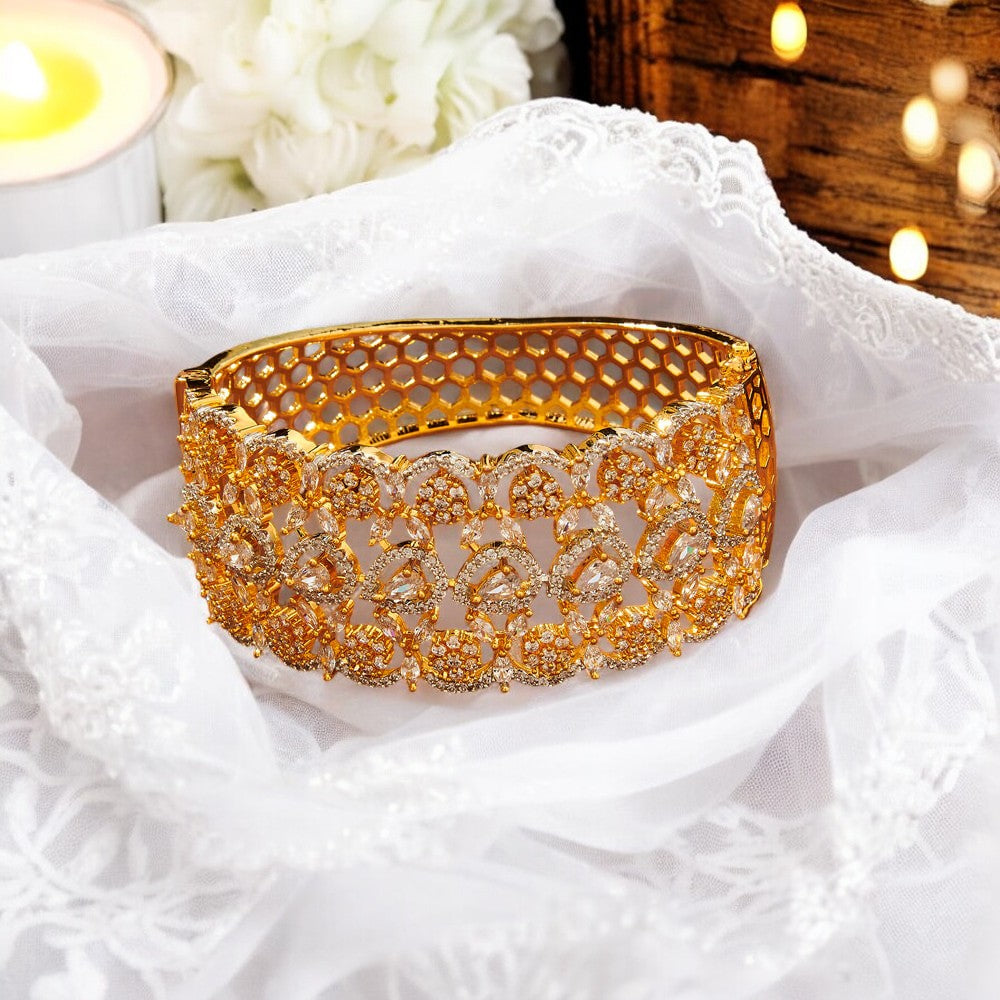 Bangles American diamond, micro gold plated, Indian bangles, bracelets, classic kadas, bridal bangles.