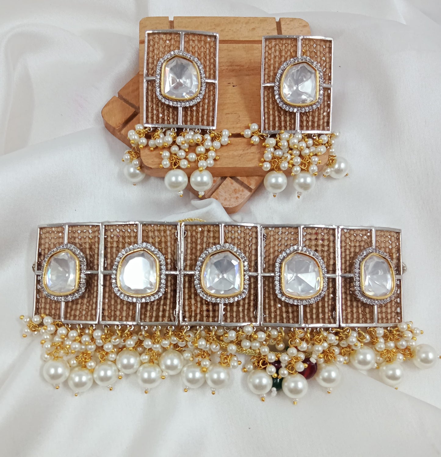 Uncut kundan choker Necklace set