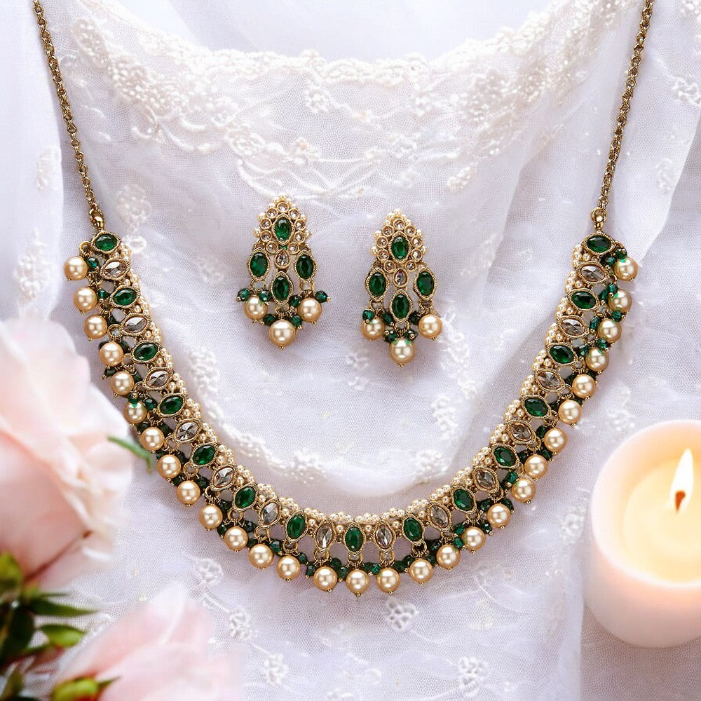Polki pearl Necklace Set
