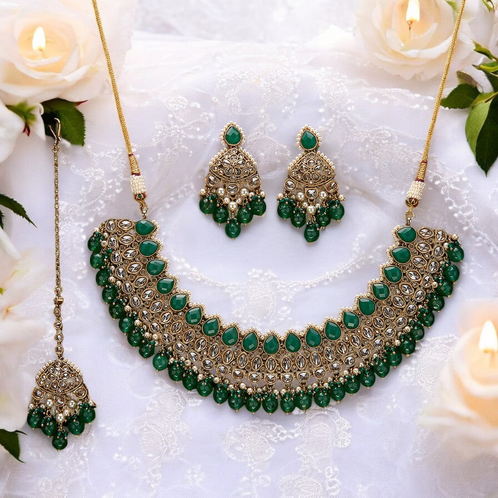Polki pearl Necklace Set