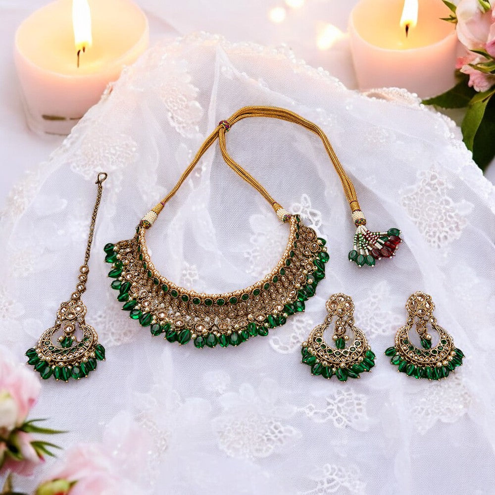 Polki Choker Necklace Set