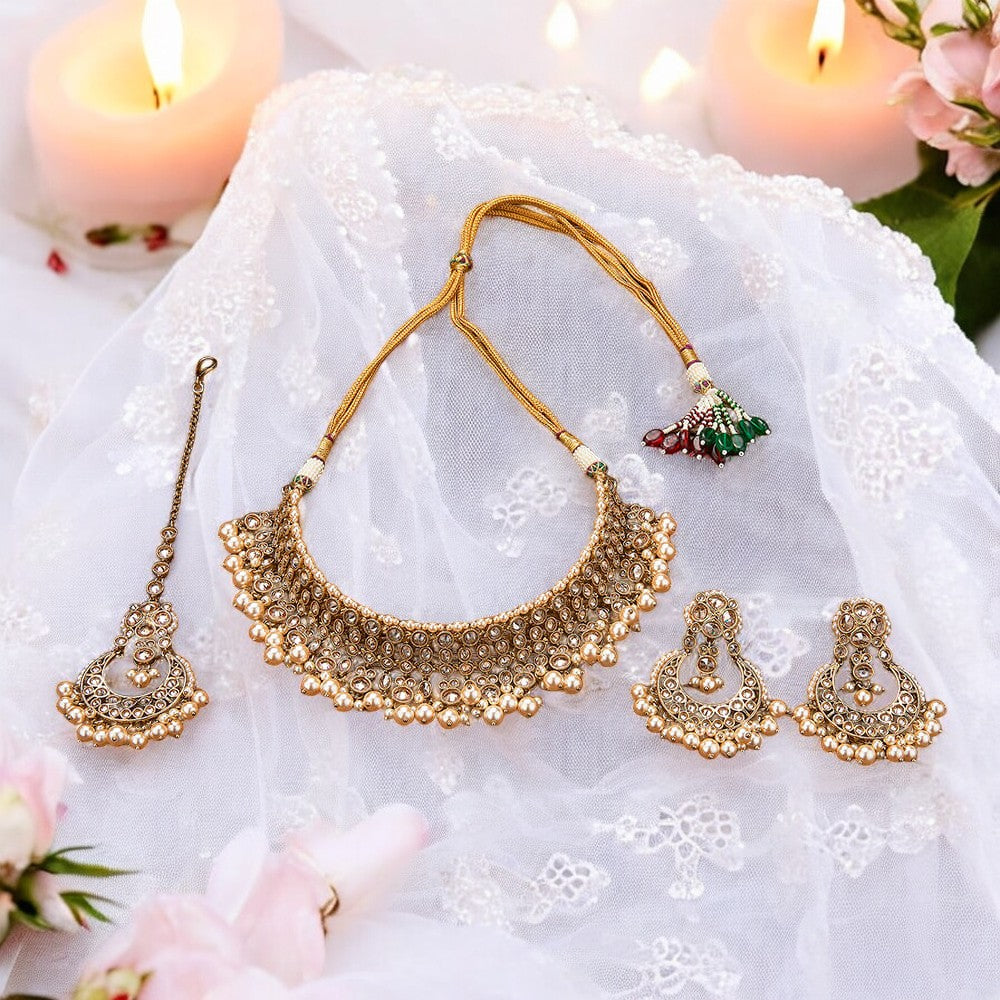 Polki Choker Necklace Set