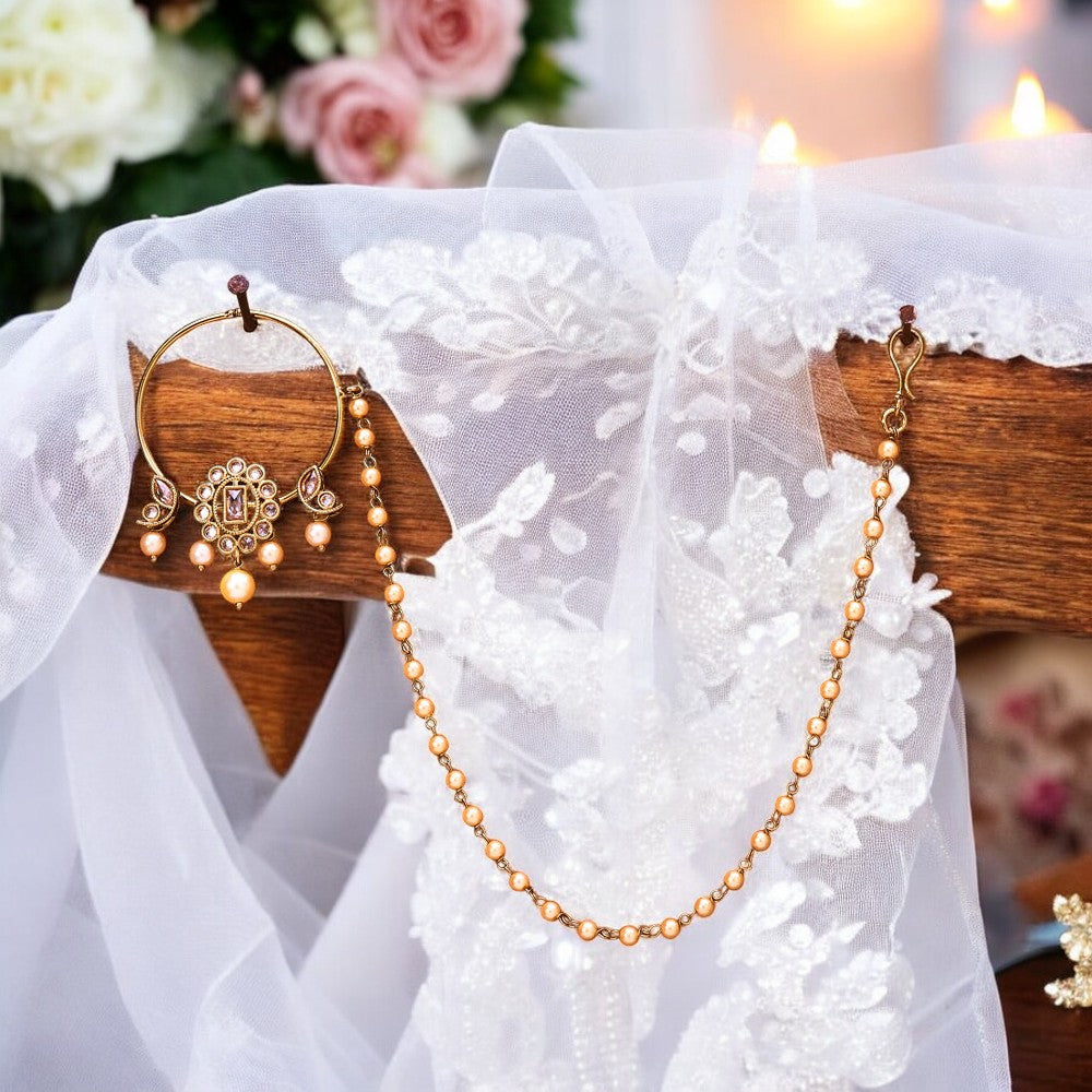 Clip on nose ring naath