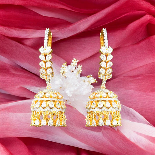 American diamond earrings.