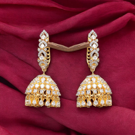 American diamond earrings.