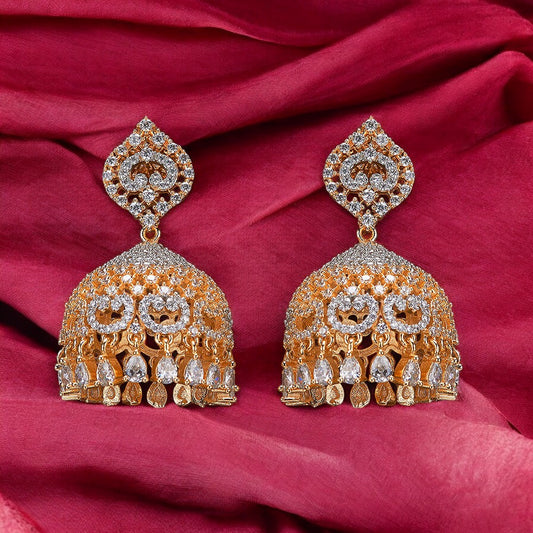American diamond earrings.