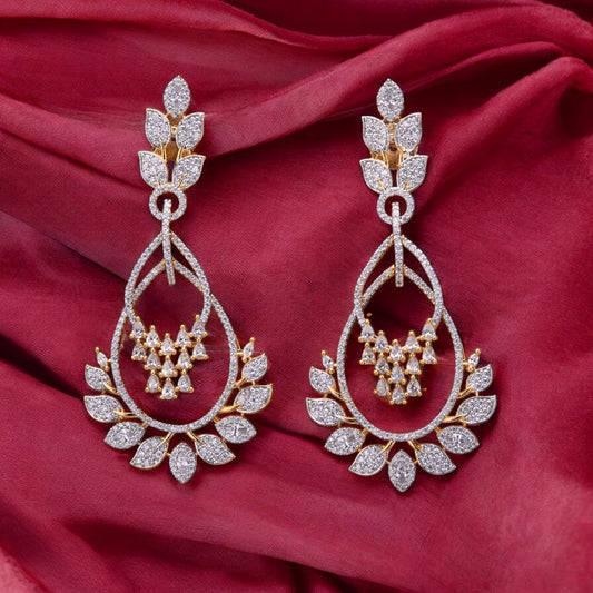American diamond earrings.