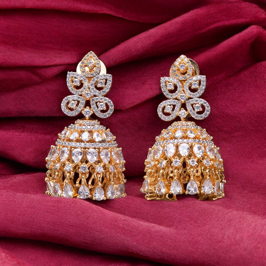 American diamond earrings.