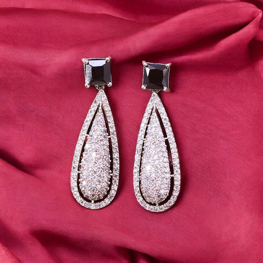 American diamond earrings.