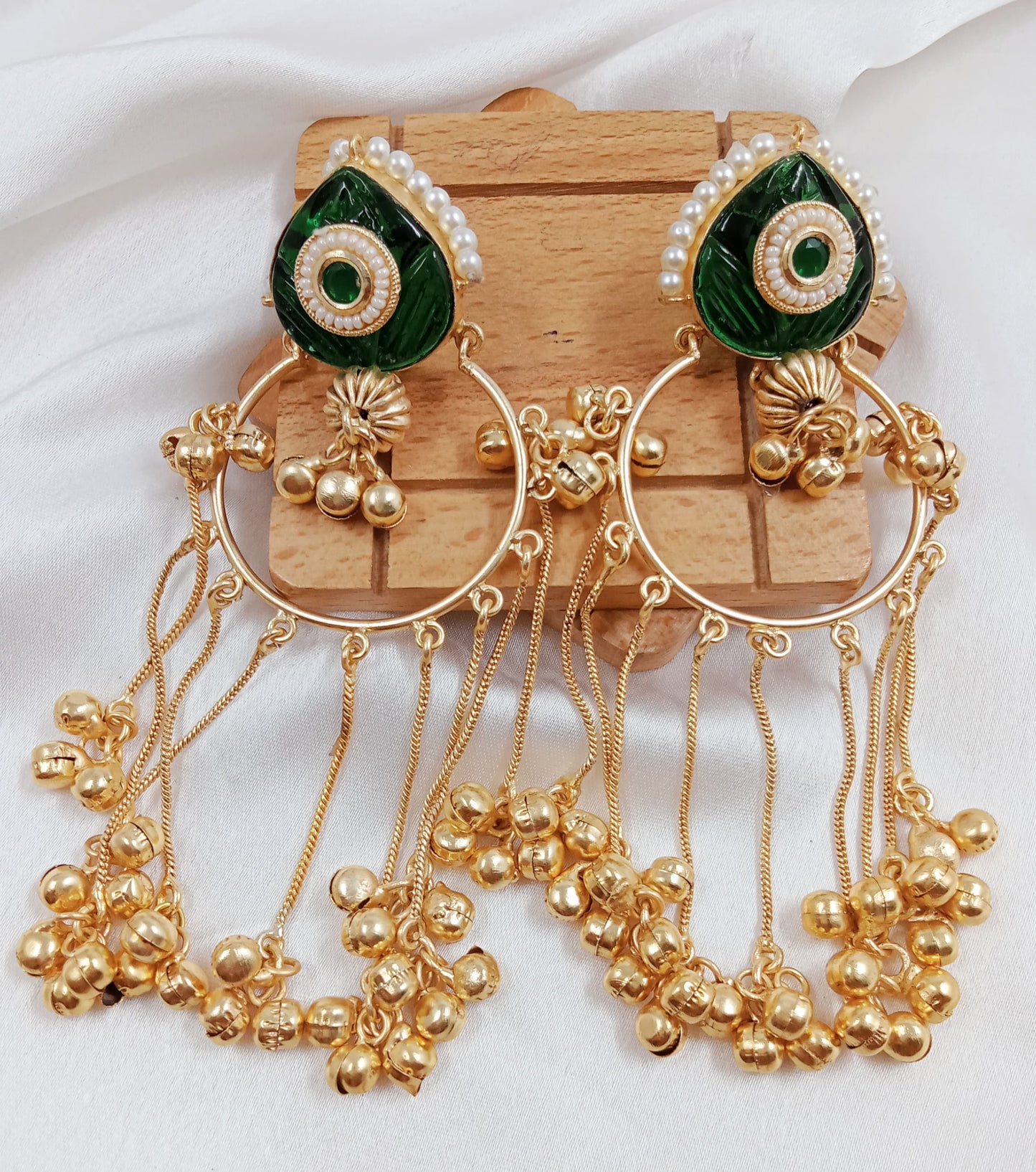 Ghungroo, Kashmiri fusion chain earrings
