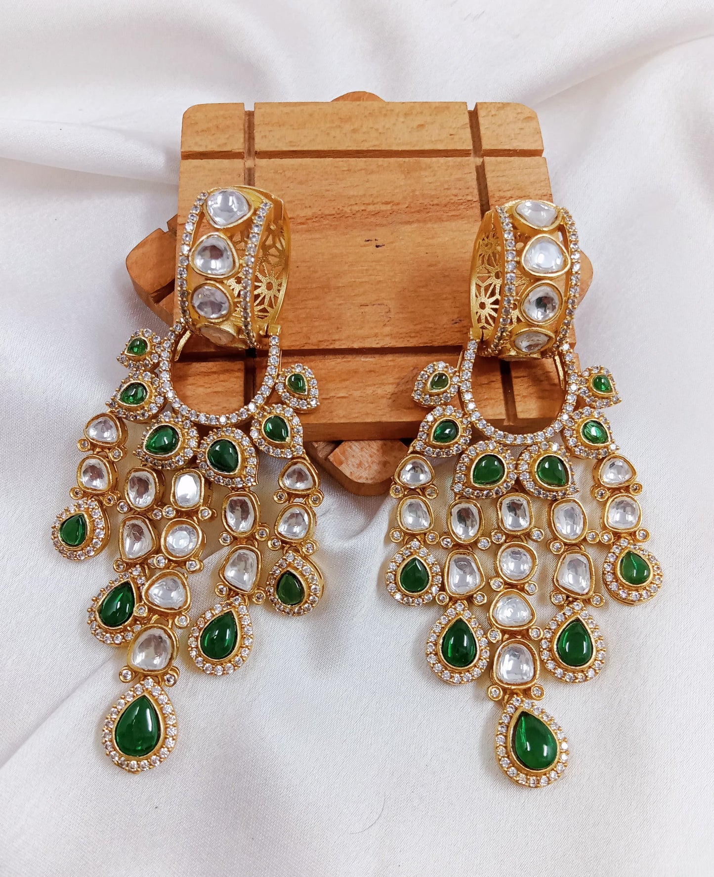 Tyani Kundan, AD earrings