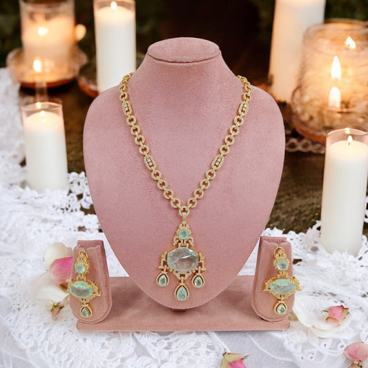 Doublet stone Necklace set