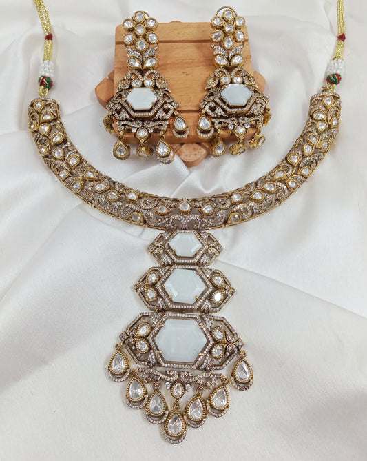 Doublet, Moissanite Necklace set