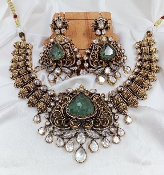 Doublet, Moissanite Necklace set